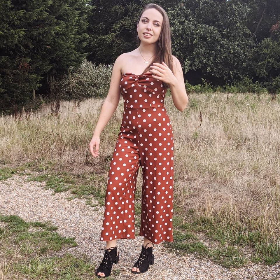 Lauren's jumpsuit cost 50p from a car boot sale