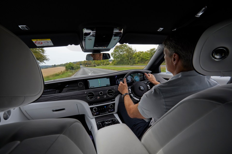 This car is all-wheel drive with all-wheel steering, forward-facing camera and satellite-aided navigation