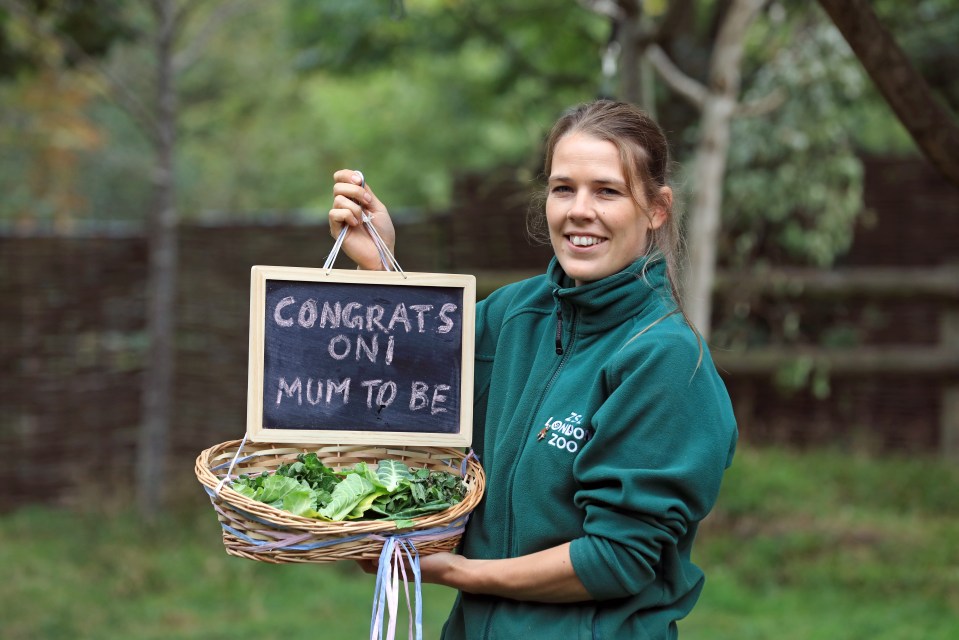 Staff are eagerly awaiting the birth of her baby, which is due any day