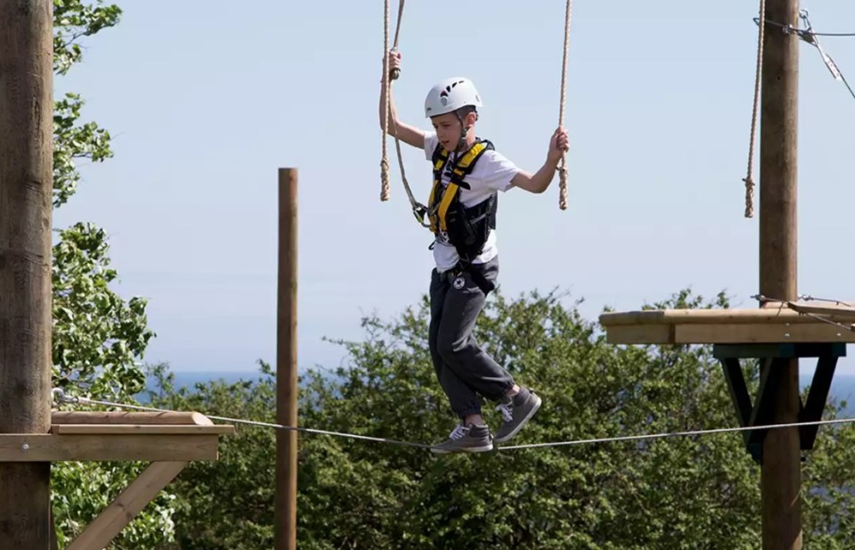 Devon Cliffs is found on the high point of the hills, with rolling views of the sea