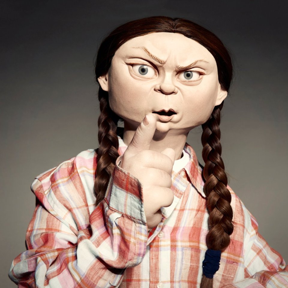 Greta Thunberg is one of the latest puppets to be created by Spitting Image