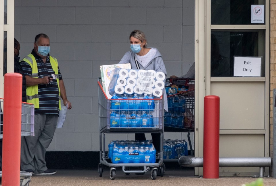 Shoppers have stockpiled at Costco when there's plenty of loo roll in stores