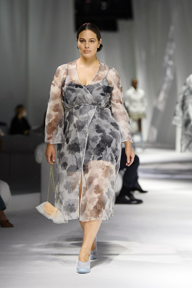 Ashley Graham also modelled the Fendi line