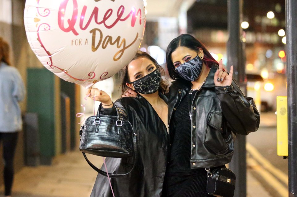 Many students have been spotted wearing masks to enjoy their nights out