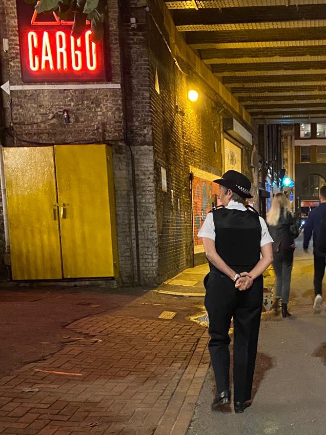 Met Police Commissioner Cressida Dick joined patrols in Soho