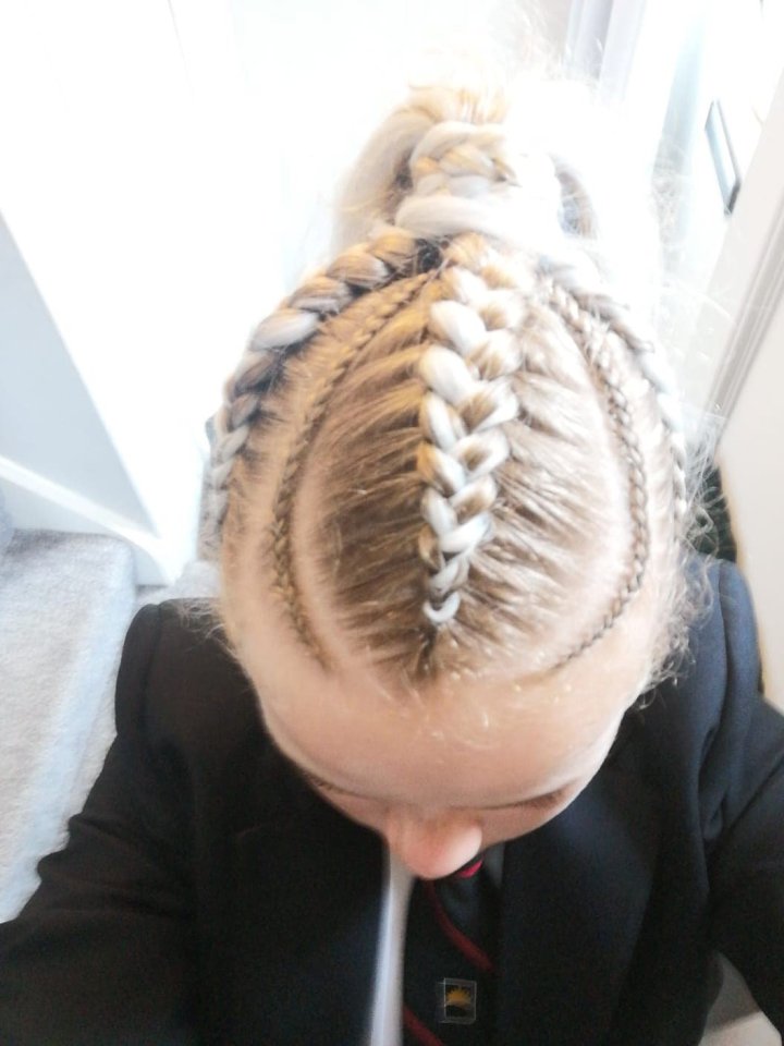 Lily Rann, 12, was told to take her braids out 