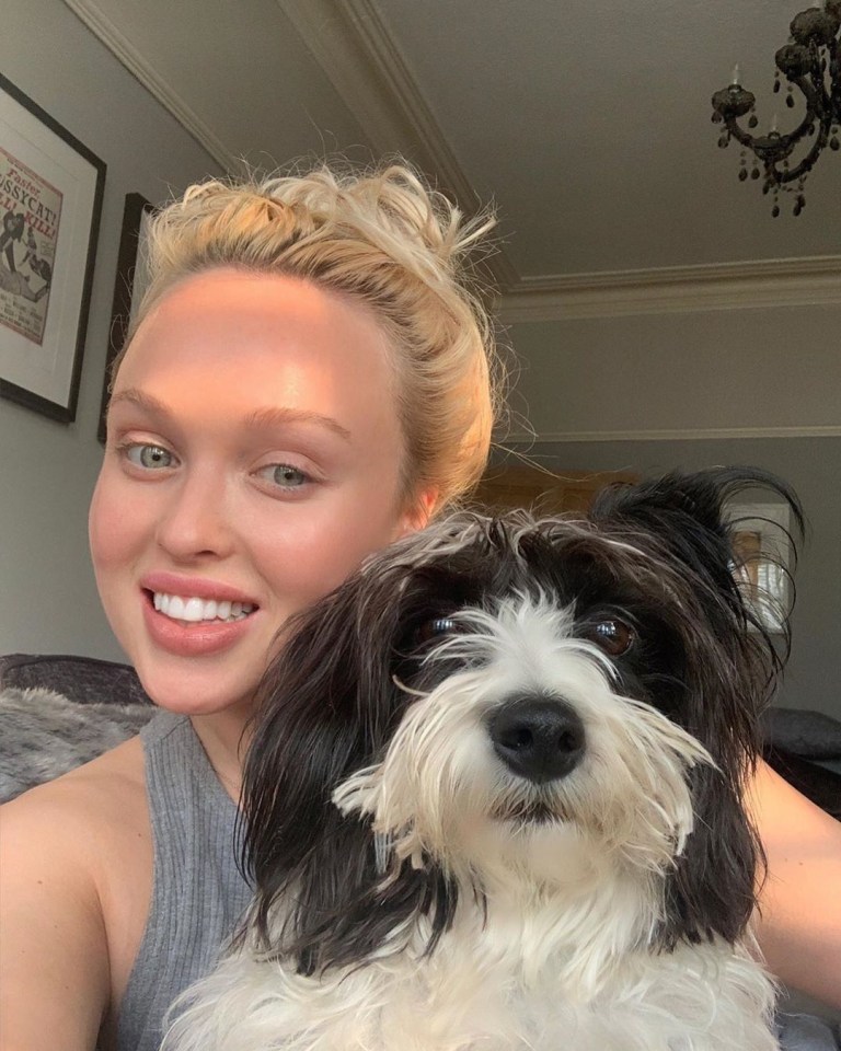 Jorgie shares her humble abode with her pooch Lady