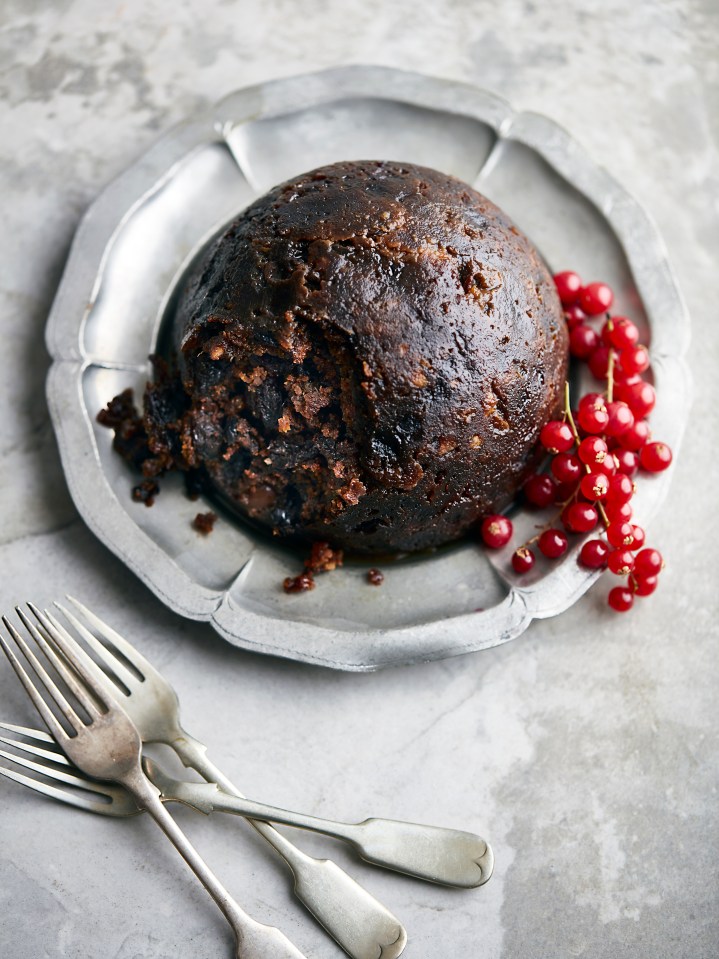 Ania says Christmas pudding contains dried fruit, 'which is not quite what your nutritionist would recommend'