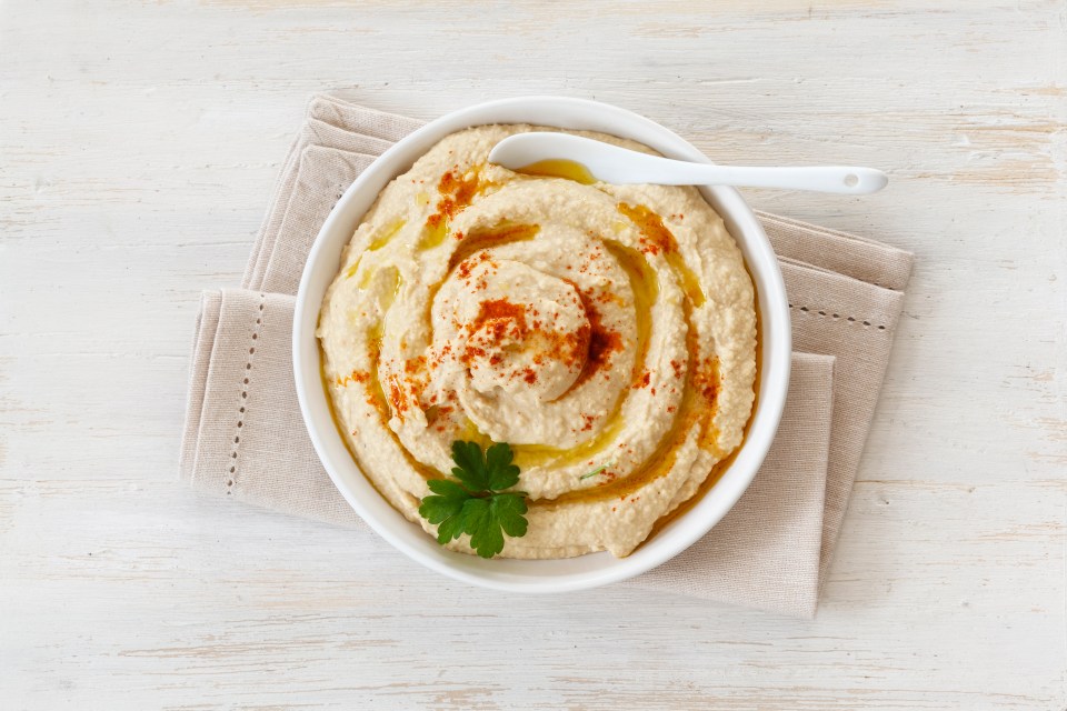 Eat hummus with carrot or cucumber sticks and you've just ticked off two veggies 