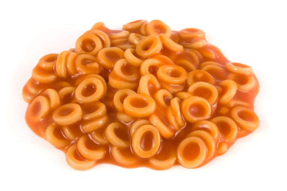 A small 205g serving of spaghetti hoops can get one portion in