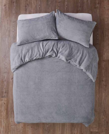 The fleece bedding is perfect for the cooler nights 