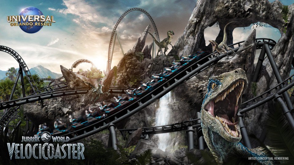 The new Jurassic Park rollercoaster at Universal Orlando hopes to open next summer