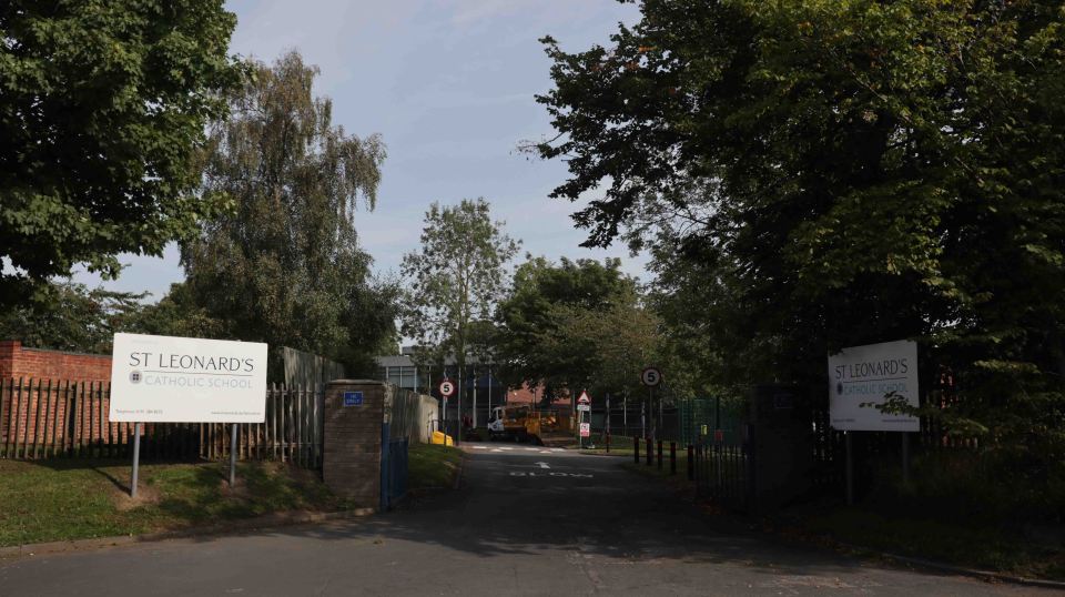 St Leonard's Catholic School has defended its uniform checks after a dad called them "farcical"