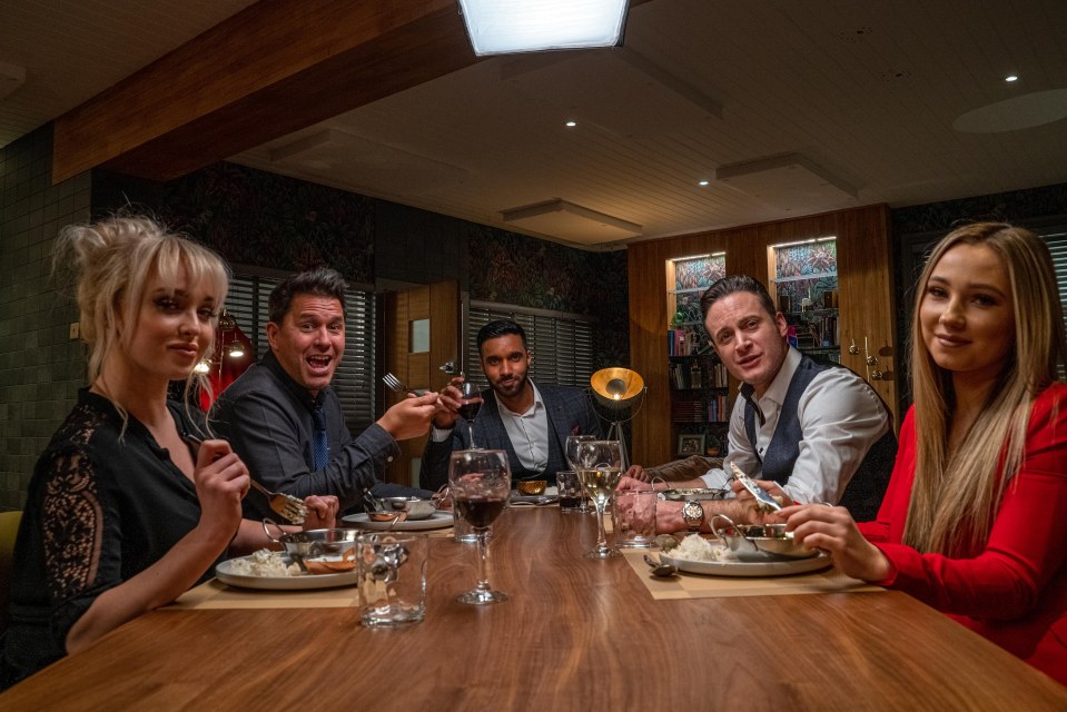 Jorgie Porter joined her Hollyoaks' co-stars for a special Come Dine WIth Me episode 