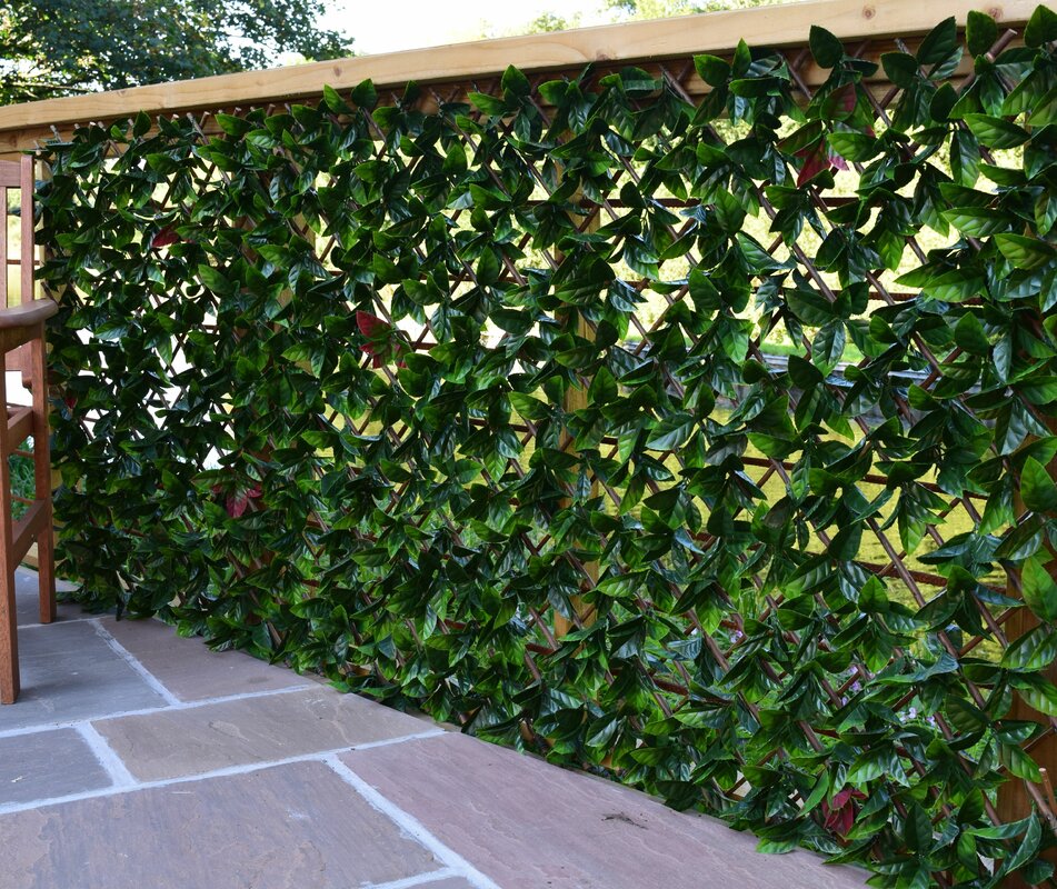  Wayfair's extending artificial trellis gives you privacy, and a chic look