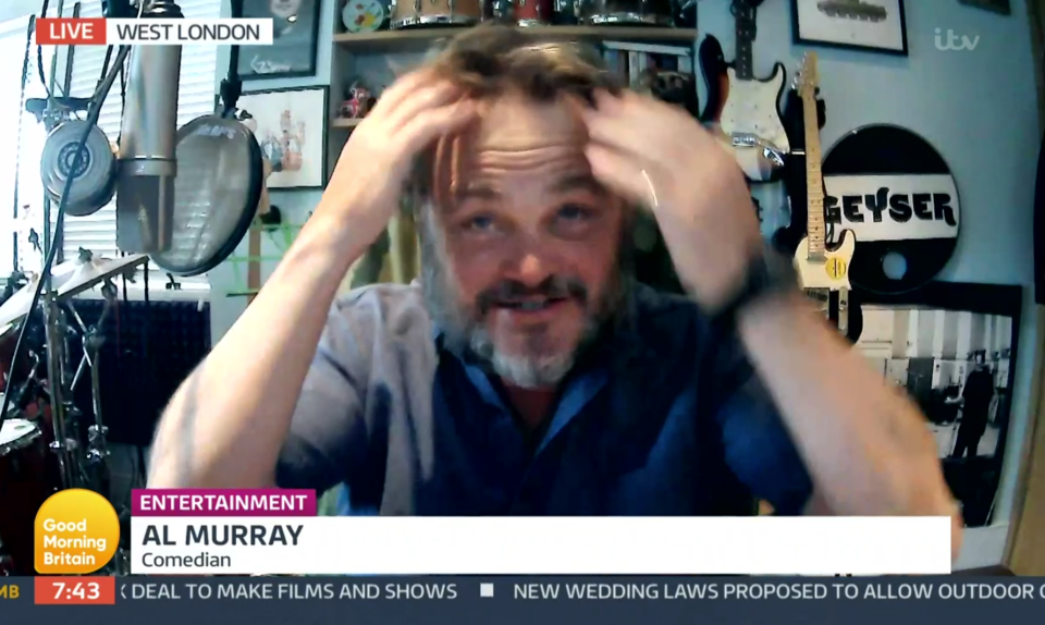 Pub Landlord Al showed off his new hair and beard on GMB