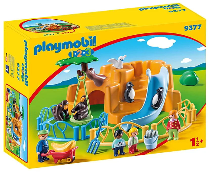 This Playmobil gift set comes with a penguin enclosure