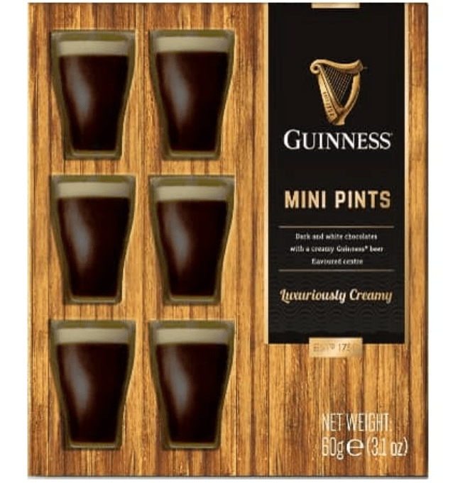 These Guinness chocolate pints are made with dark and white chocolate