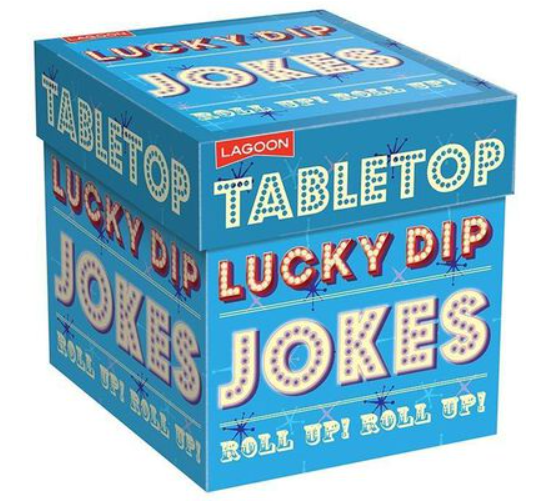 Sit round the dinner table and amuse yourself with these joke cards