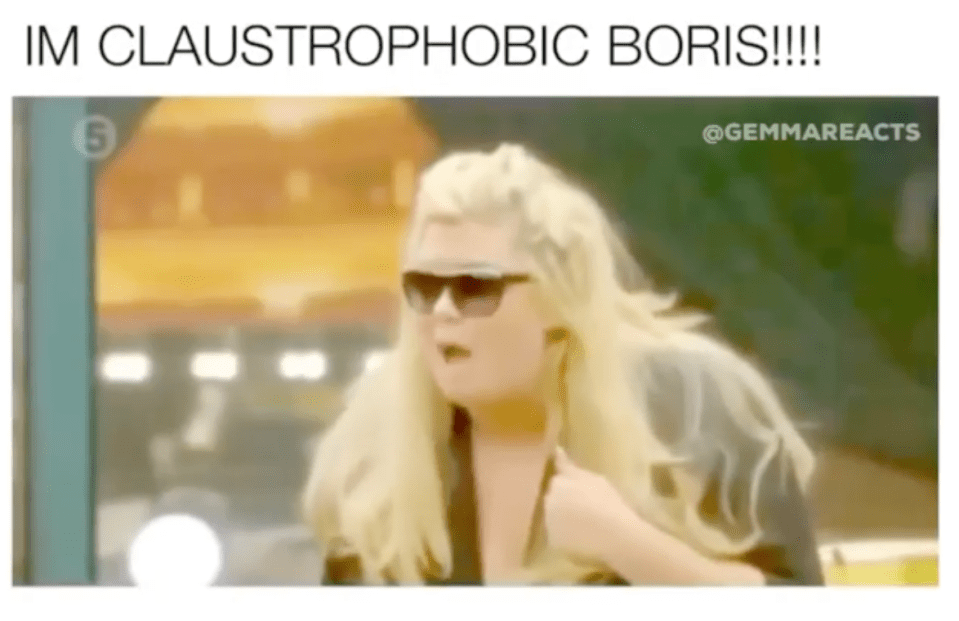 The star posted a 2020 version of her CBB ‘claustrophobic’ meltdown