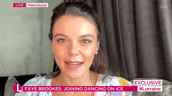 Faye Brookes has been confirmed as the fourth star to join Dancing On Ice