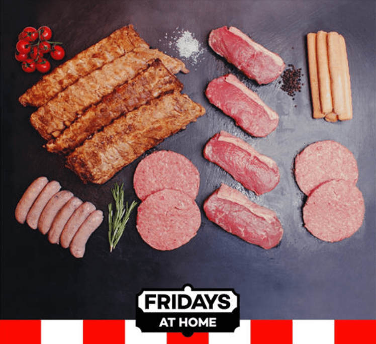 TGI Fridays is offering a new home delivery meat box - with prices ranging between £75 and £95