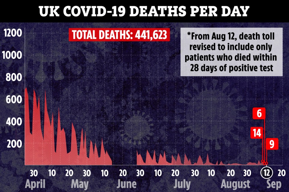 Nine more people have died with coronavirus in the UK