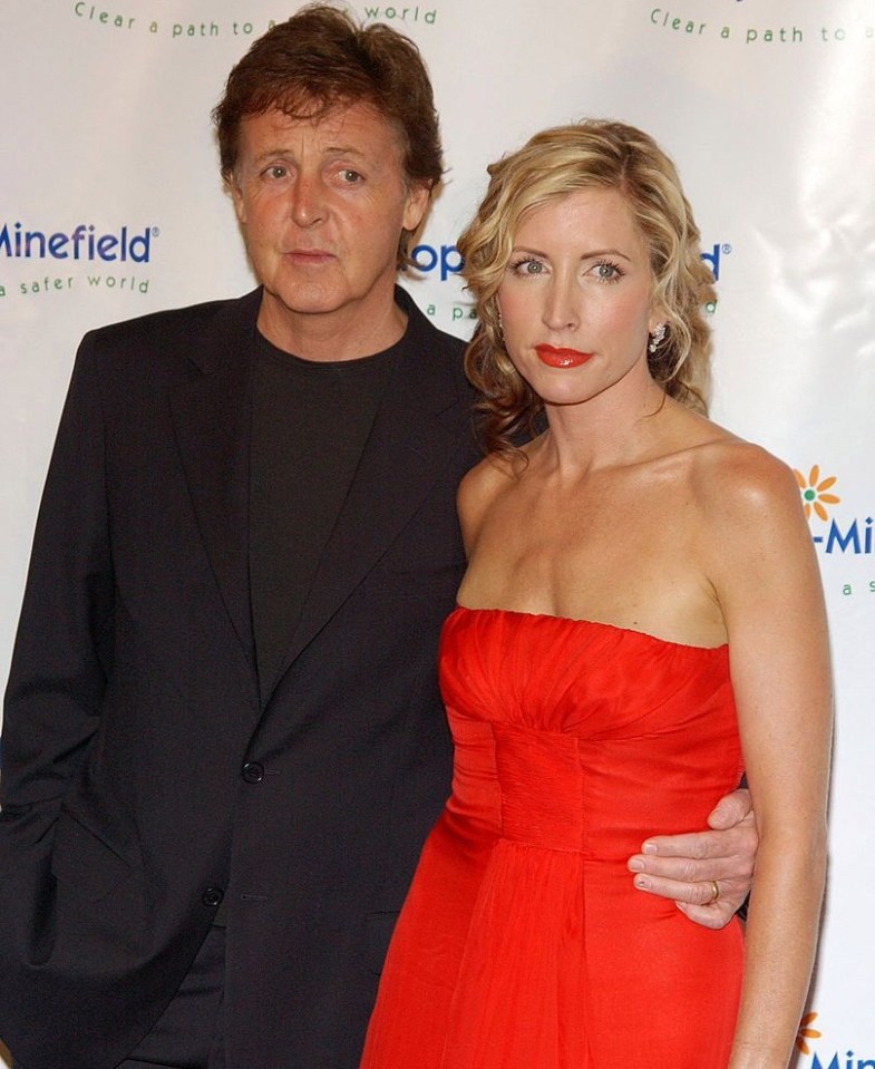 Singer Paul McCartney and model Heather Mills were married for just four years