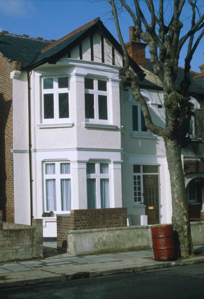 This is Dennis' home on Melrose Avenue as it is today with new owners