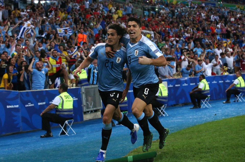 Edinson Cavani could replace fellow Uruguayan Luis Suarez at Barcelona