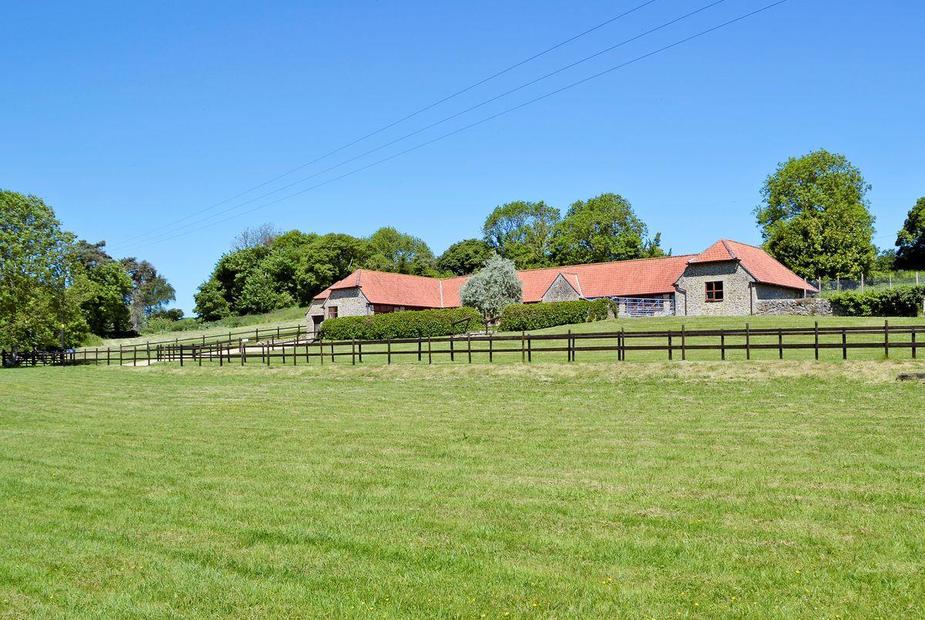 The converted barn is just a few miles from Chesil Beach