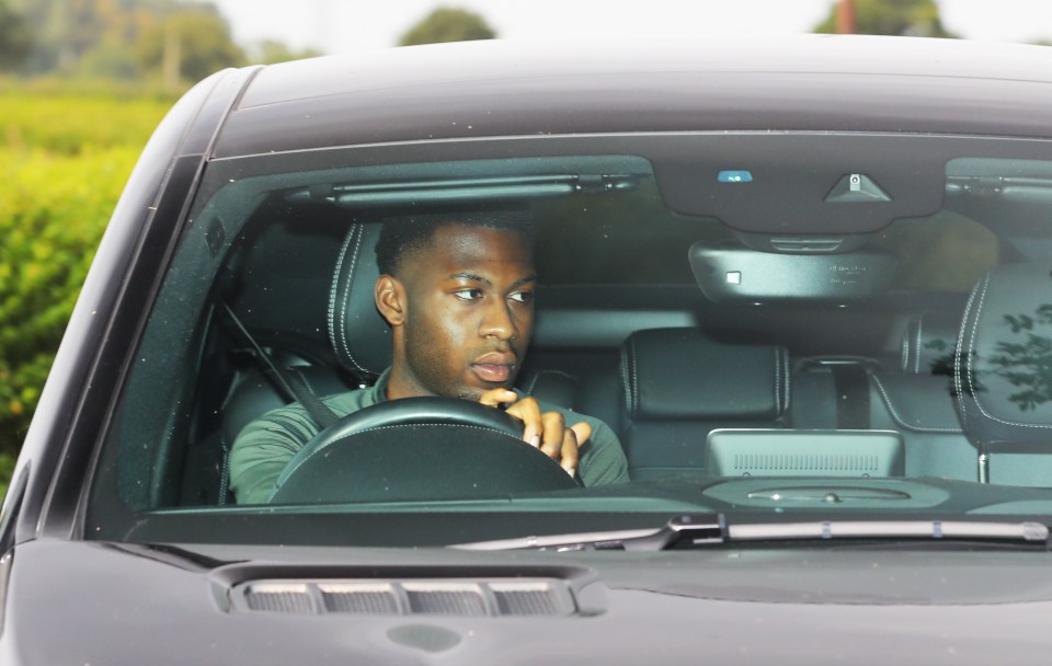 Timothy Fosu-Mensah pictured arriving for pre-season training 