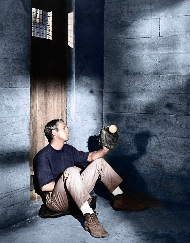 Prisoners are being given stress balls to stop them 'bouncing off the walls' in police cells — just like Steve McQueen's in The Great Escape film