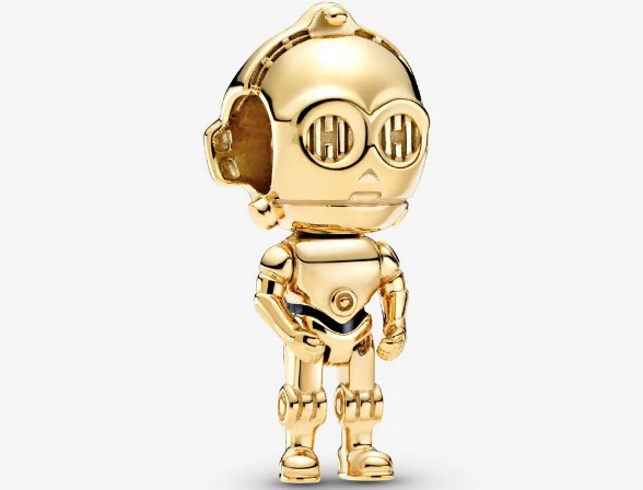 C-3PO is finished off with 18k gold to give him his signature golden look