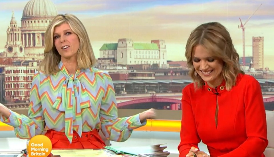 Kate Garraway was later forced to apologise after teasing her co-star 