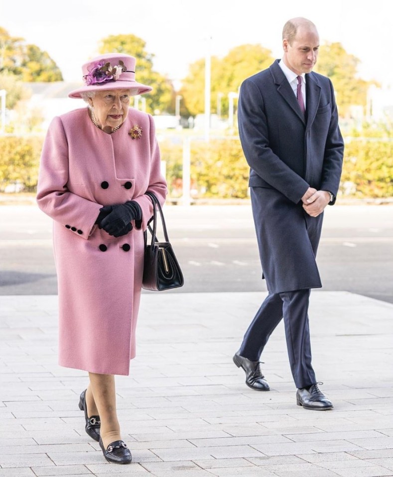 Her Majesty was accompanied to Porton Down by the Duke of Cambridge