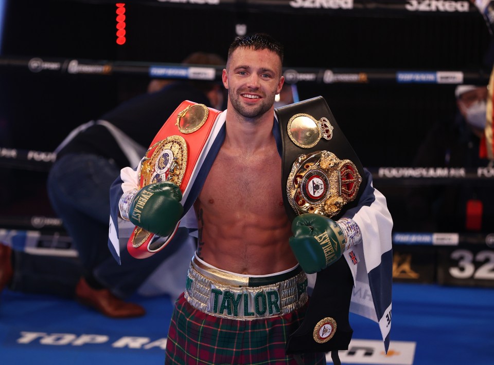 Scot Josh Taylor retained his belts with a first round victory over Apinun Khongsong last month