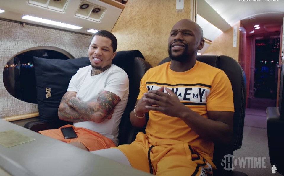 Gervonta Davis with promoter Floyd Mayweather 