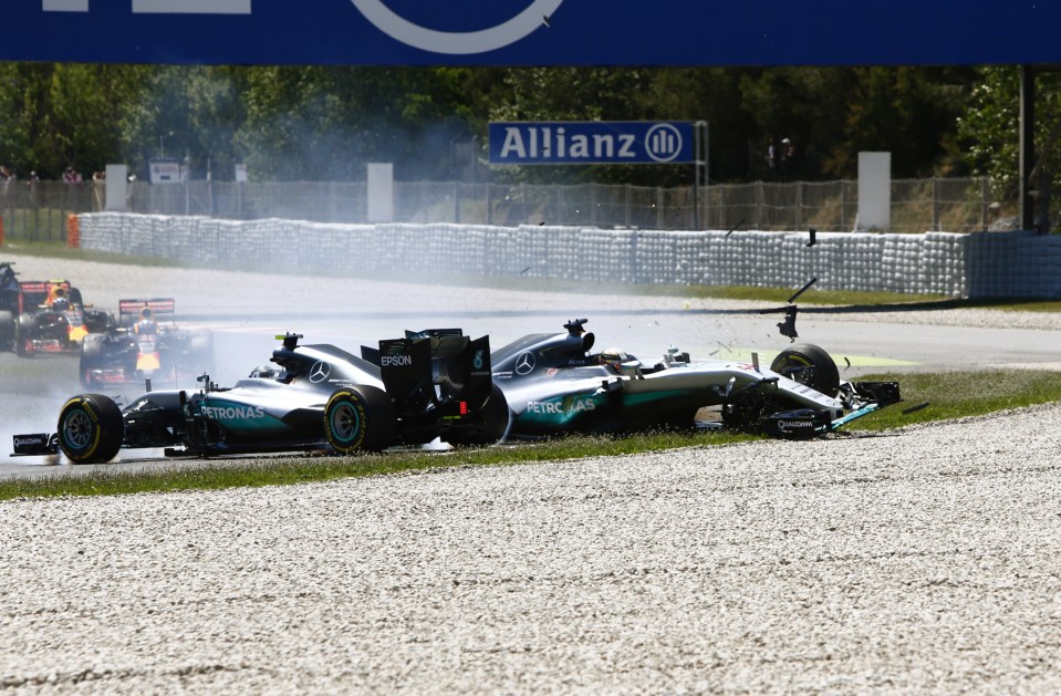 Hamilton and Rosberg regularly clashed on - and off - the track