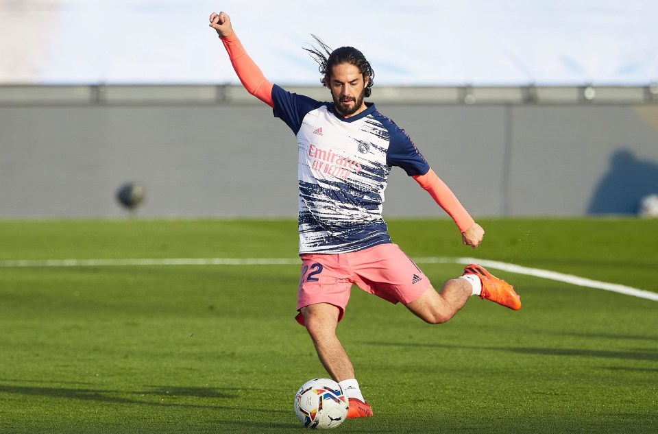 Fans were left unimpressed with Isco's appearance in training