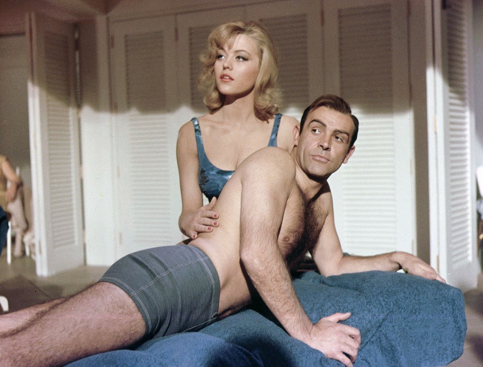 Margaret alongside Sean Connery in the 1964 film 