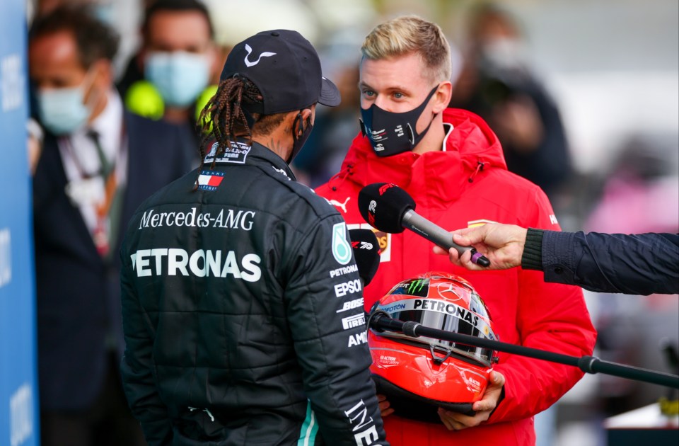 The son of Michael Schumacher, Mick recently congratulated Lewis Hamilton on matching the German's race wins record