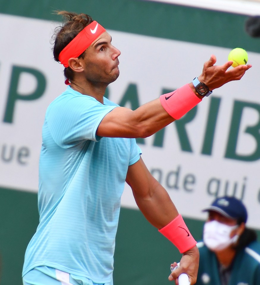 Rafael Nadal has a new watch worth a staggering £780,000 which matches his outfit at the French Open