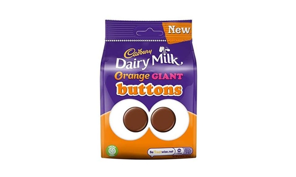 A taste of citrus has been added to giant choc buttons