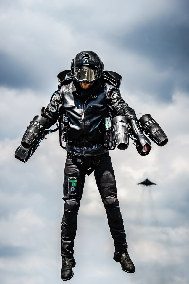 Richard Browning has invented a jet suit allowing him to fly like a bird