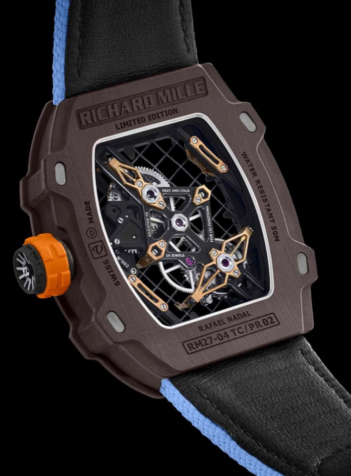 The luxury timepiece is made by Swiss brand Richard Mille and is the most expensive watch a tennis player has worn on court