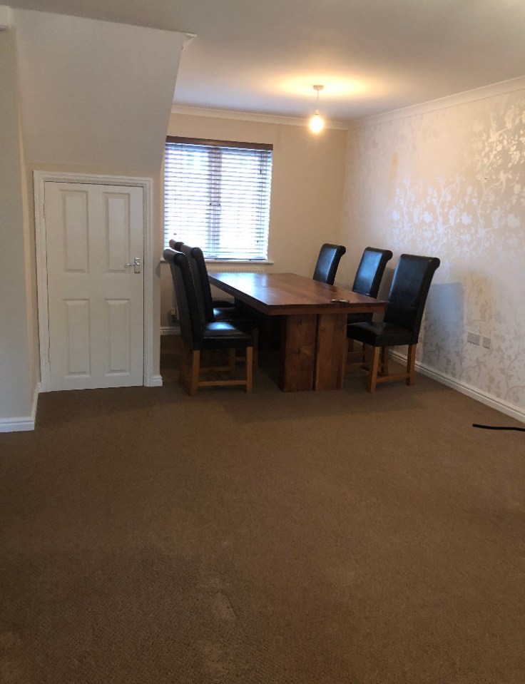 Brandon has also brought a large dining table set with him from his previous home - perfect for when he gets visitors