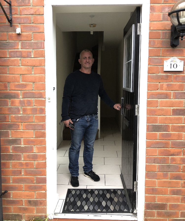 Single dad Brandon Woodhouse sacrificed time with his kids to work seven days a week to help get on the property ladder at the age of 47