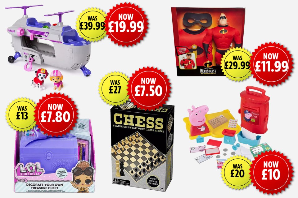 Debenhams has slashed toy prices by up to 72% including brands such as Lego and Peppa Pig