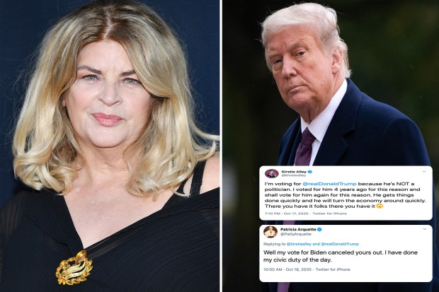 Kirstie Alley Donald Trump